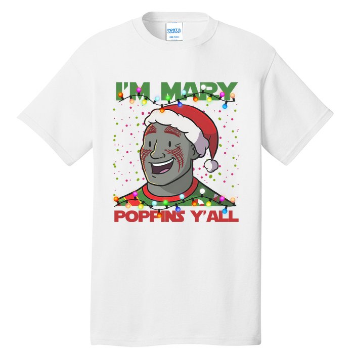 Im Yall Christmas Y Xmas Funny Holiday Season Tall T-Shirt