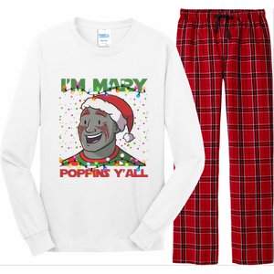 Im Yall Christmas Y Xmas Funny Holiday Season Long Sleeve Pajama Set