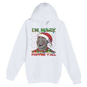 Im Yall Christmas Y Xmas Funny Holiday Season Premium Pullover Hoodie