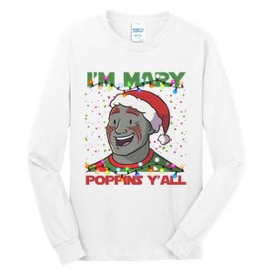 Im Yall Christmas Y Xmas Funny Holiday Season Tall Long Sleeve T-Shirt