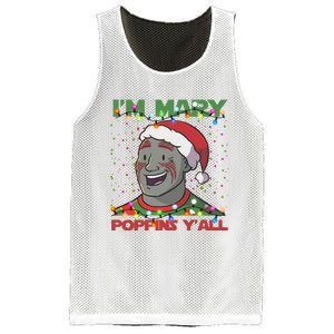 Im Yall Christmas Y Xmas Funny Holiday Season Mesh Reversible Basketball Jersey Tank