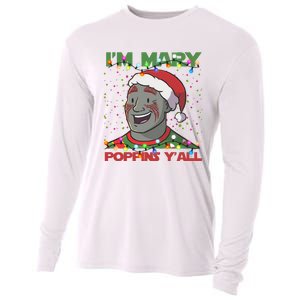 Im Yall Christmas Y Xmas Funny Holiday Season Cooling Performance Long Sleeve Crew