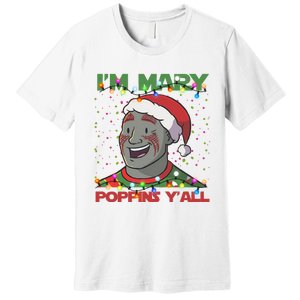 Im Yall Christmas Y Xmas Funny Holiday Season Premium T-Shirt