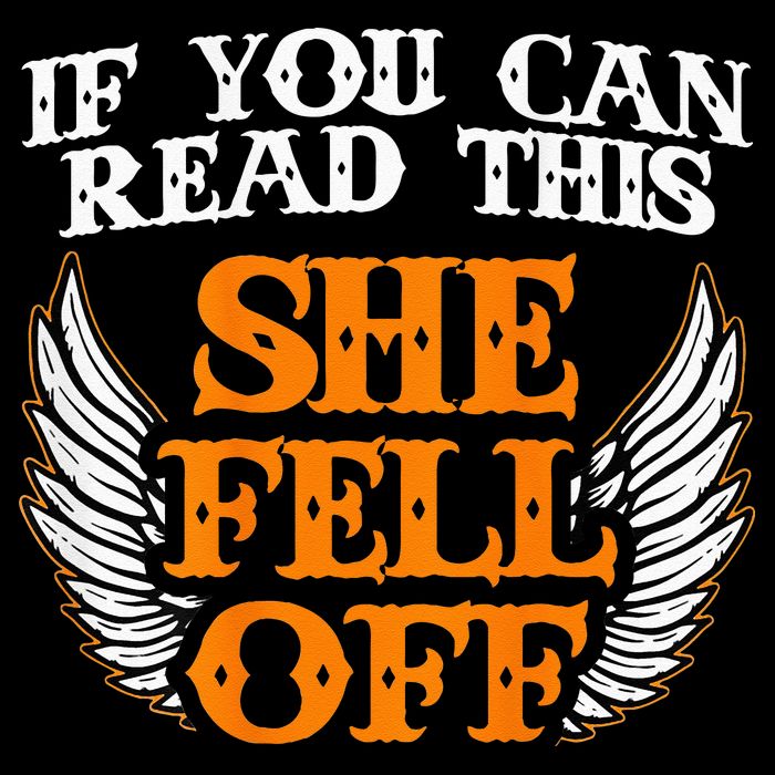 If You Can Read This She Fell Off Biker Motorcycle Riders 16 in Basic Backpack