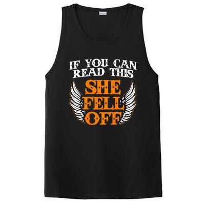 If You Can Read This She Fell Off Biker Motorcycle Riders PosiCharge Competitor Tank