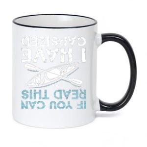 If You Can Read This I Have Capsized Funny Kayaking Gift 11oz Black Color Changing Mug