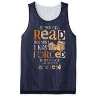 If You Can Read This I Was Forced To Put My Book Down Mesh Reversible Basketball Jersey Tank