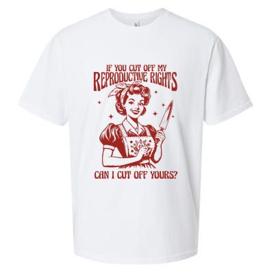 If You Cut Off My Reproductive Can I Cut Off Your Sueded Cloud Jersey T-Shirt