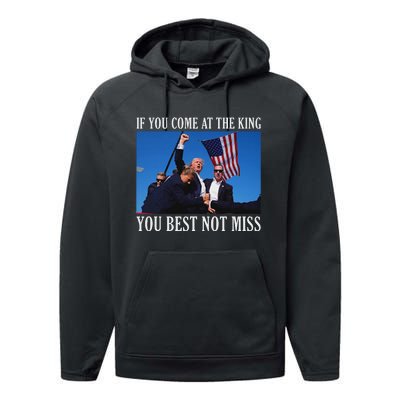 If You Come At The King You Best Not Miss Bold Performance Fleece Hoodie