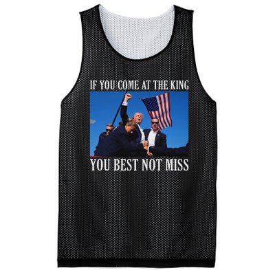 If You Come At The King You Best Not Miss Bold Mesh Reversible Basketball Jersey Tank