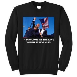 If You Come At The King You Best Not Miss Trump Shot Fist Sweatshirt