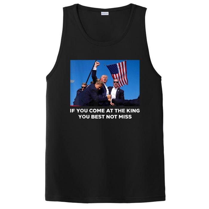 If You Come At The King You Best Not Miss Trump Shot Fist PosiCharge Competitor Tank