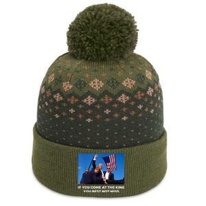 If You Come At The King You Best Not Miss Trump Shot Fist The Baniff Cuffed Pom Beanie