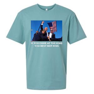 If You Come At The King You Best Not Miss Trump Shot Fist Sueded Cloud Jersey T-Shirt