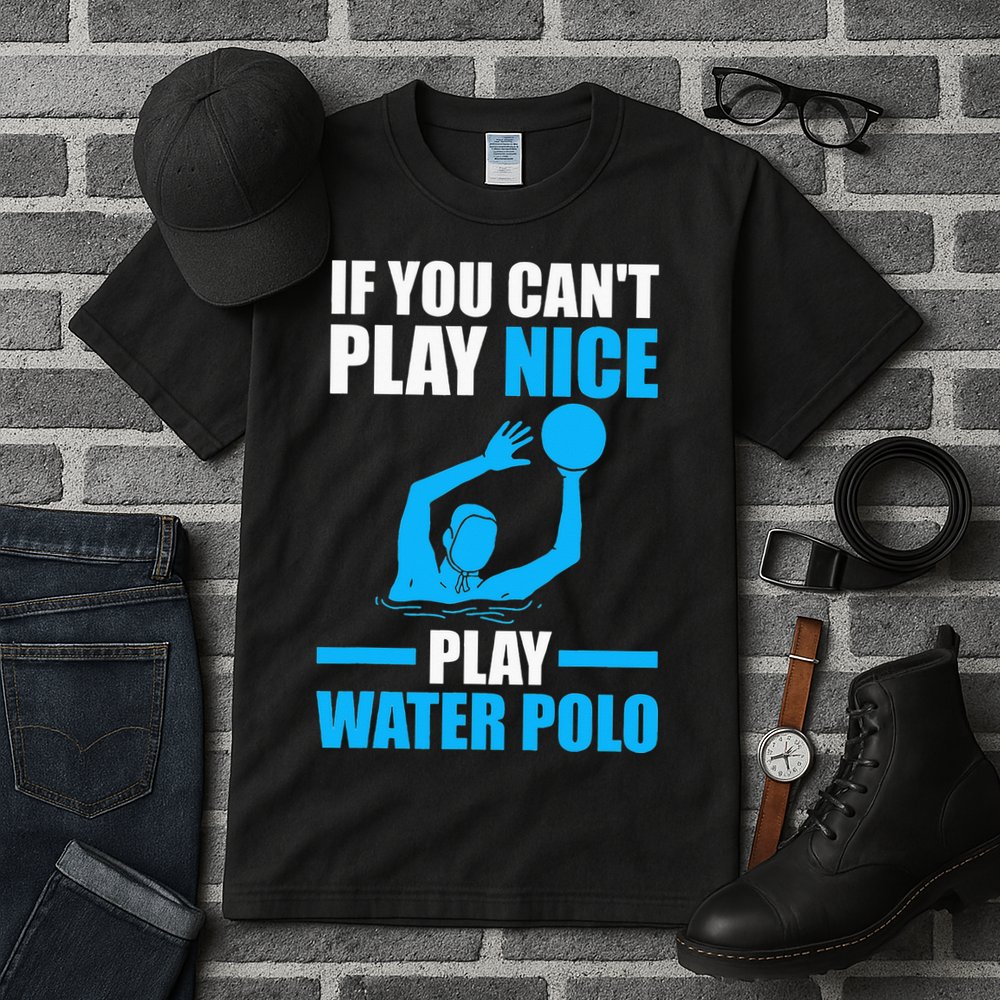 if you can't play nice play water polo swimming Tall T-Shirt