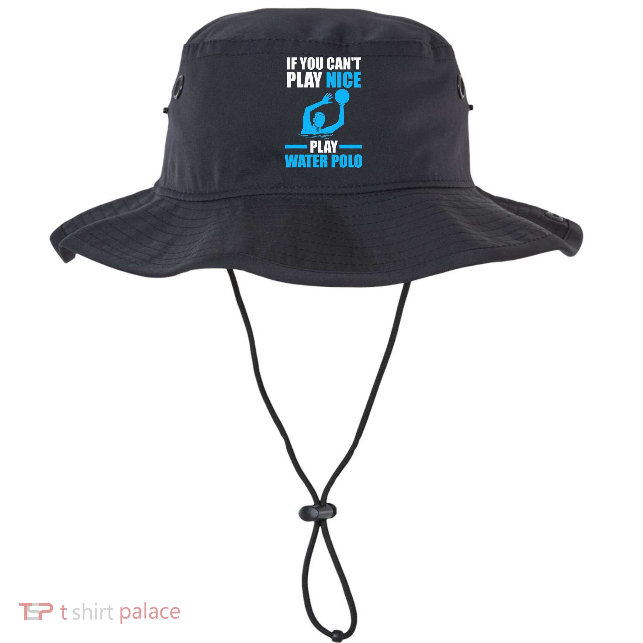 if you can't play nice play water polo swimming Bucket Hat