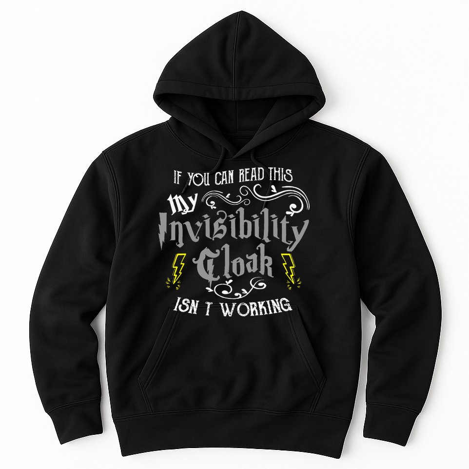 If You Can Read This My Invisibility Cloak Isn't Working Fun Hoodie