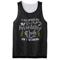 If You Can Read This My Invisibility Cloak Isn't Working Fun Mesh Reversible Basketball Jersey Tank