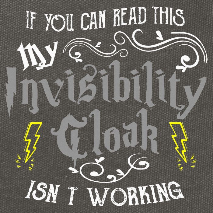 If You Can Read This My Invisibility Cloak Isn't Working Fun Cotton Canvas Backpack