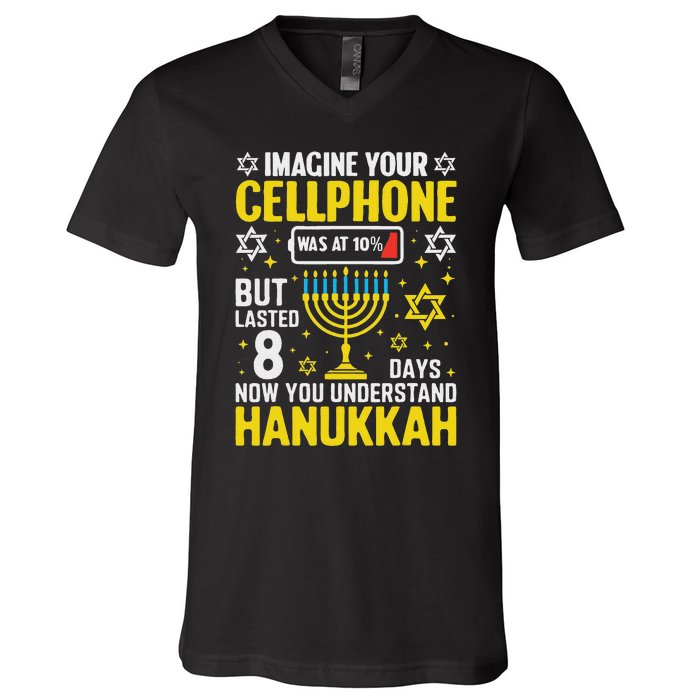 Imagine Your Cellphone But Lasted 8 Days You Understand V-Neck T-Shirt