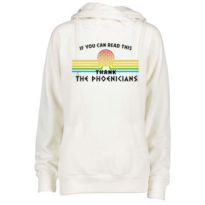 If You Can Read This Thank Phoenicians Womens Funnel Neck Pullover Hood