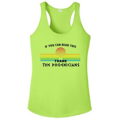 If You Can Read This Thank Phoenicians Ladies PosiCharge Competitor Racerback Tank