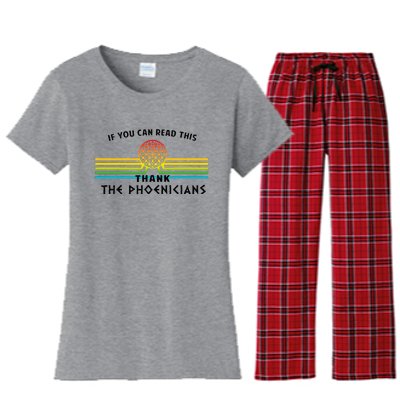 If You Can Read This Thank Phoenicians Women's Flannel Pajama Set