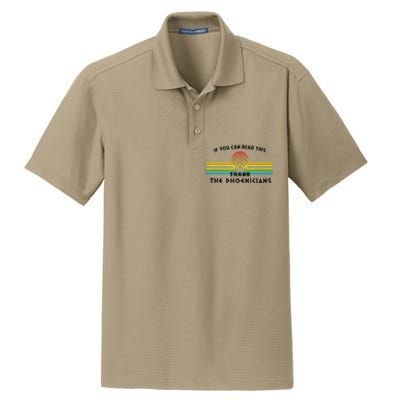 If You Can Read This Thank Phoenicians Dry Zone Grid Polo