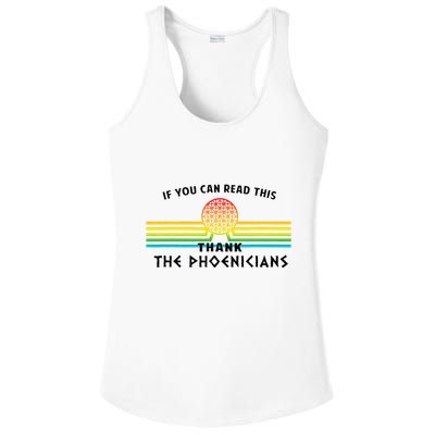 If You Can Read This Thank Phoenicians Ladies PosiCharge Competitor Racerback Tank