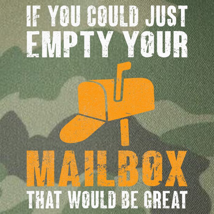 If You Could Just Empty Your Mailbox Funny Postal Employee Legacy Tie Dye Trucker Hat