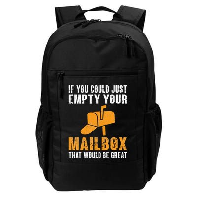 If You Could Just Empty Your Mailbox Funny Postal Employee Backpack