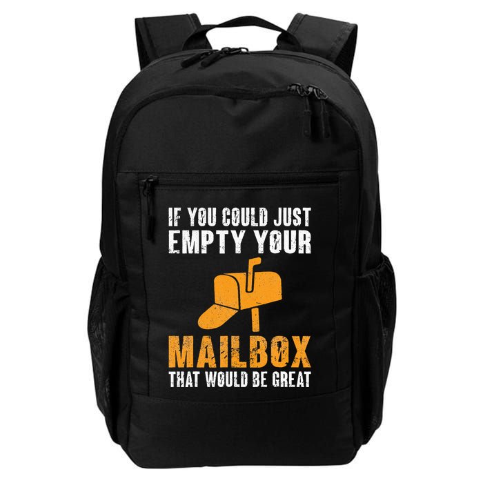 If You Could Just Empty Your Mailbox Funny Postal Employee Backpack