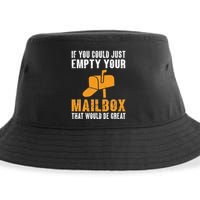 If You Could Just Empty Your Mailbox Funny Postal Employee Sustainable Bucket Hat