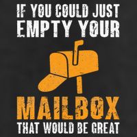 If You Could Just Empty Your Mailbox Funny Postal Employee Adult Drive Performance Visor