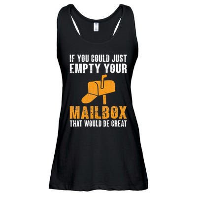 If You Could Just Empty Your Mailbox Funny Postal Employee Ladies Essential Flowy Tank