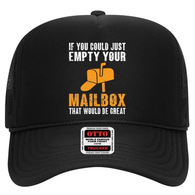 If You Could Just Empty Your Mailbox Funny Postal Employee Trucker Hat