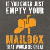If You Could Just Empty Your Mailbox Funny Postal Employee Cotton Canvas Backpack