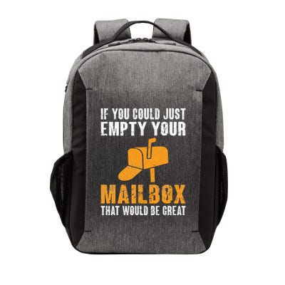 If You Could Just Empty Your Mailbox Funny Postal Employee Vector Backpack