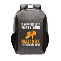 If You Could Just Empty Your Mailbox Funny Postal Employee Vector Backpack