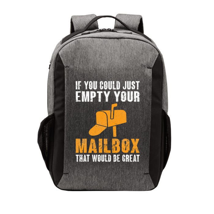 If You Could Just Empty Your Mailbox Funny Postal Employee Vector Backpack