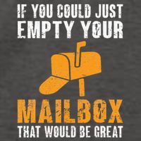 If You Could Just Empty Your Mailbox Funny Postal Employee Vector Backpack