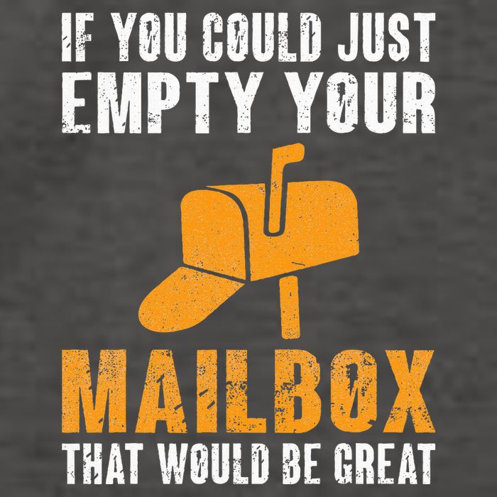 If You Could Just Empty Your Mailbox Funny Postal Employee Vector Backpack