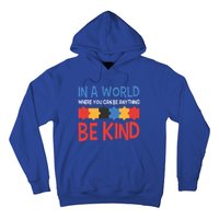 If You Can Be Anything Be Kind Autism Awareness Gift Hoodie