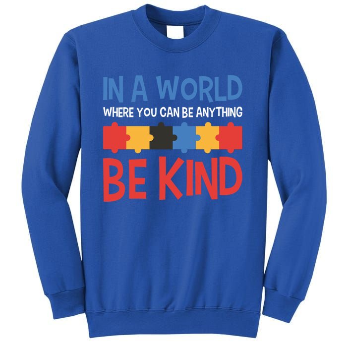 If You Can Be Anything Be Kind Autism Awareness Gift Sweatshirt