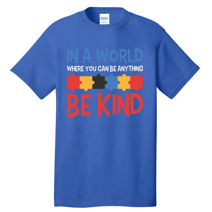 If You Can Be Anything Be Kind Autism Awareness Gift Tall T-Shirt