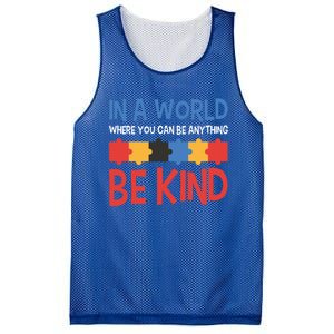 If You Can Be Anything Be Kind Autism Awareness Gift Mesh Reversible Basketball Jersey Tank