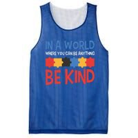 If You Can Be Anything Be Kind Autism Awareness Gift Mesh Reversible Basketball Jersey Tank