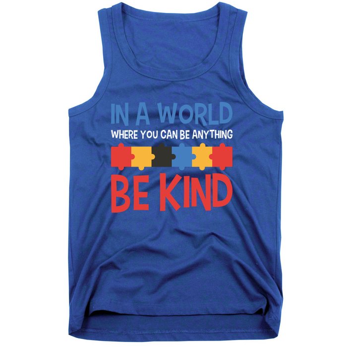 If You Can Be Anything Be Kind Autism Awareness Gift Tank Top