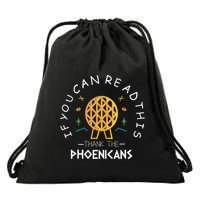 If You Can Read This Thank The Phoenicians Reading Drawstring Bag