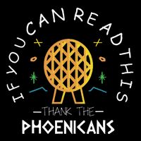 If You Can Read This Thank The Phoenicians Reading Drawstring Bag
